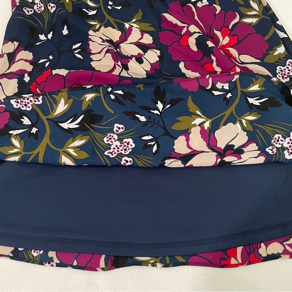 TOMMY HILFIGER Women’s Floral Print Chiffon A-Line Dress - Picture 8 of 11